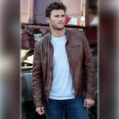 Shane Brown Leather Bomber Jacket