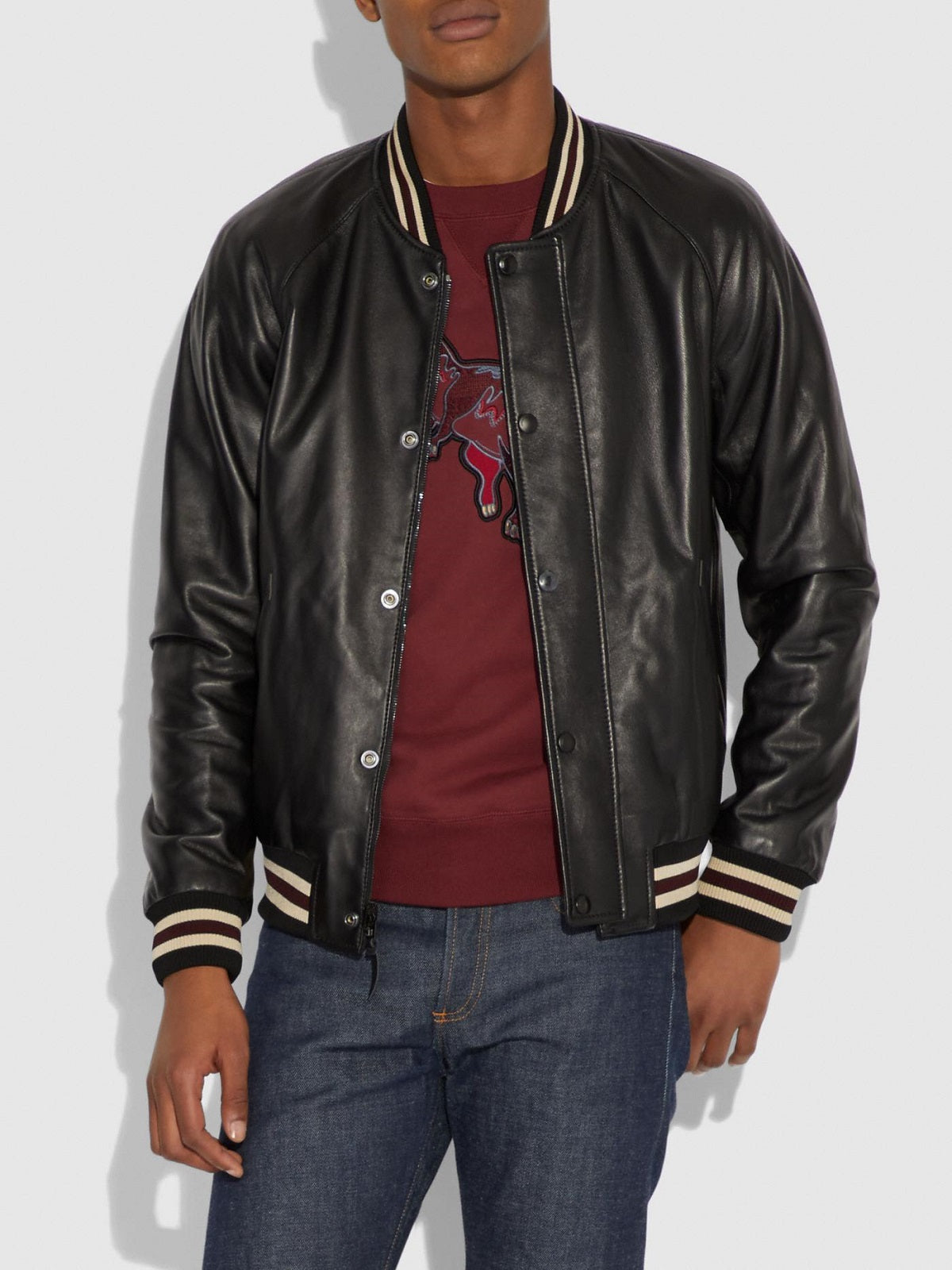 Reason Men's Street Veteran Varsity Jacket - Macy's  Leather varsity  jackets, Varsity jacket men, Varsity jacket