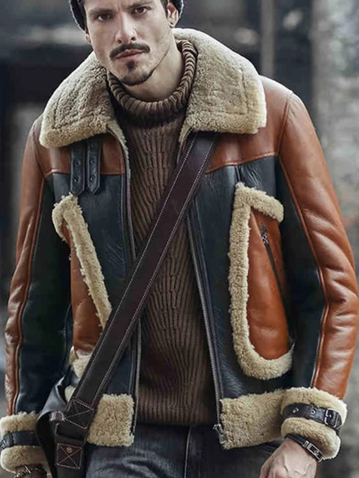 Men's Designer Shearling Coat