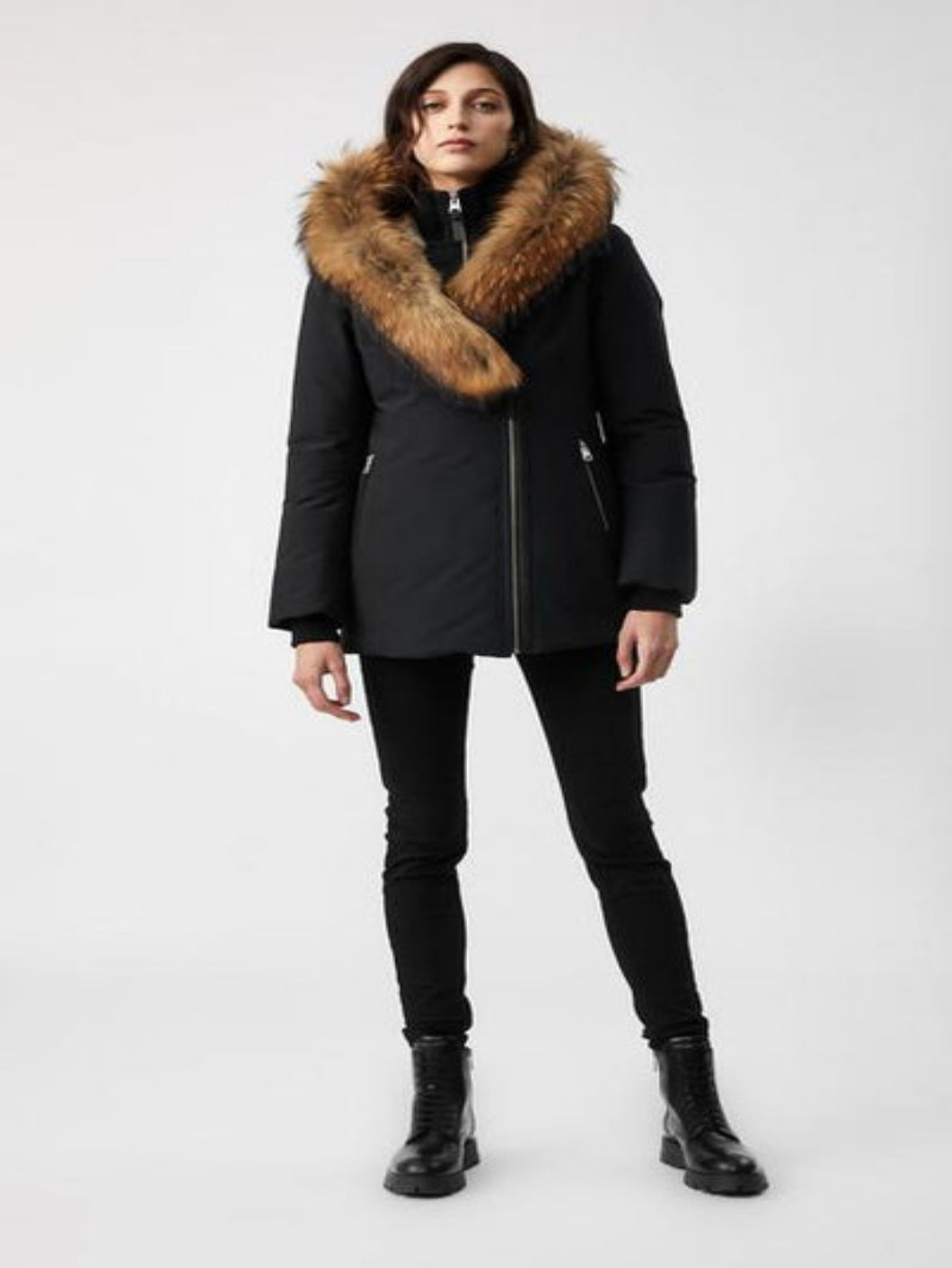 Womens Glamorous Fur Shearling Long Coat