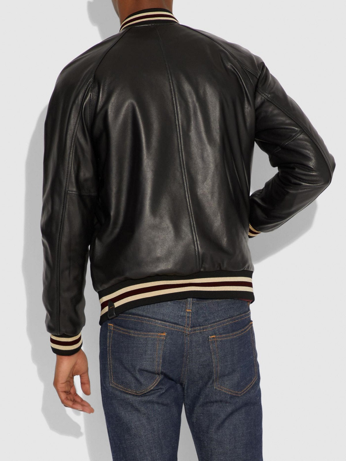 black varsity jacket mens Archives - Leather Baba Blog
